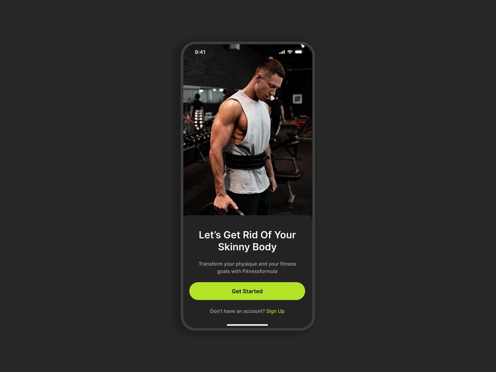 workout app screen 2